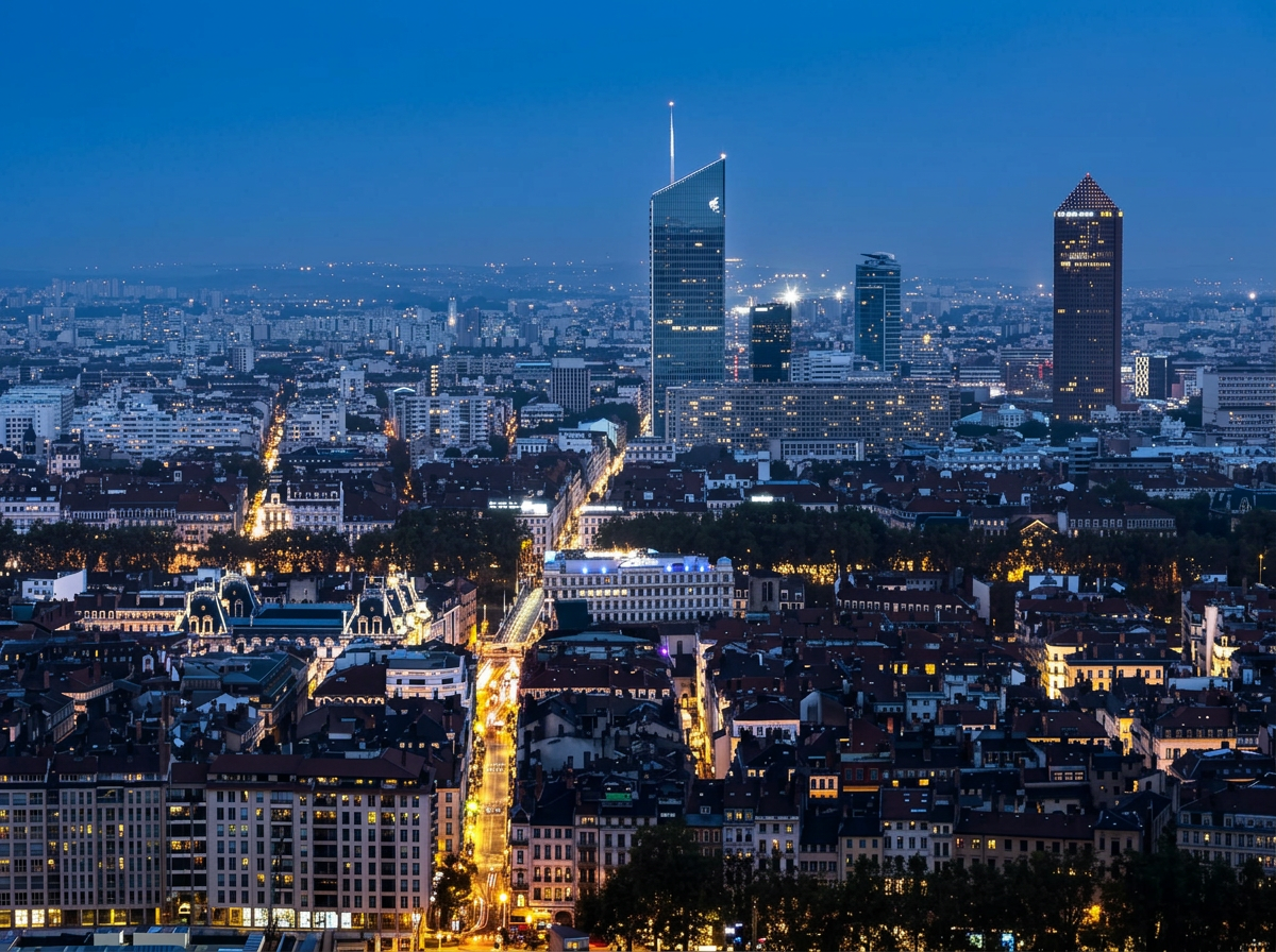 Vue de la ville de Lyon
